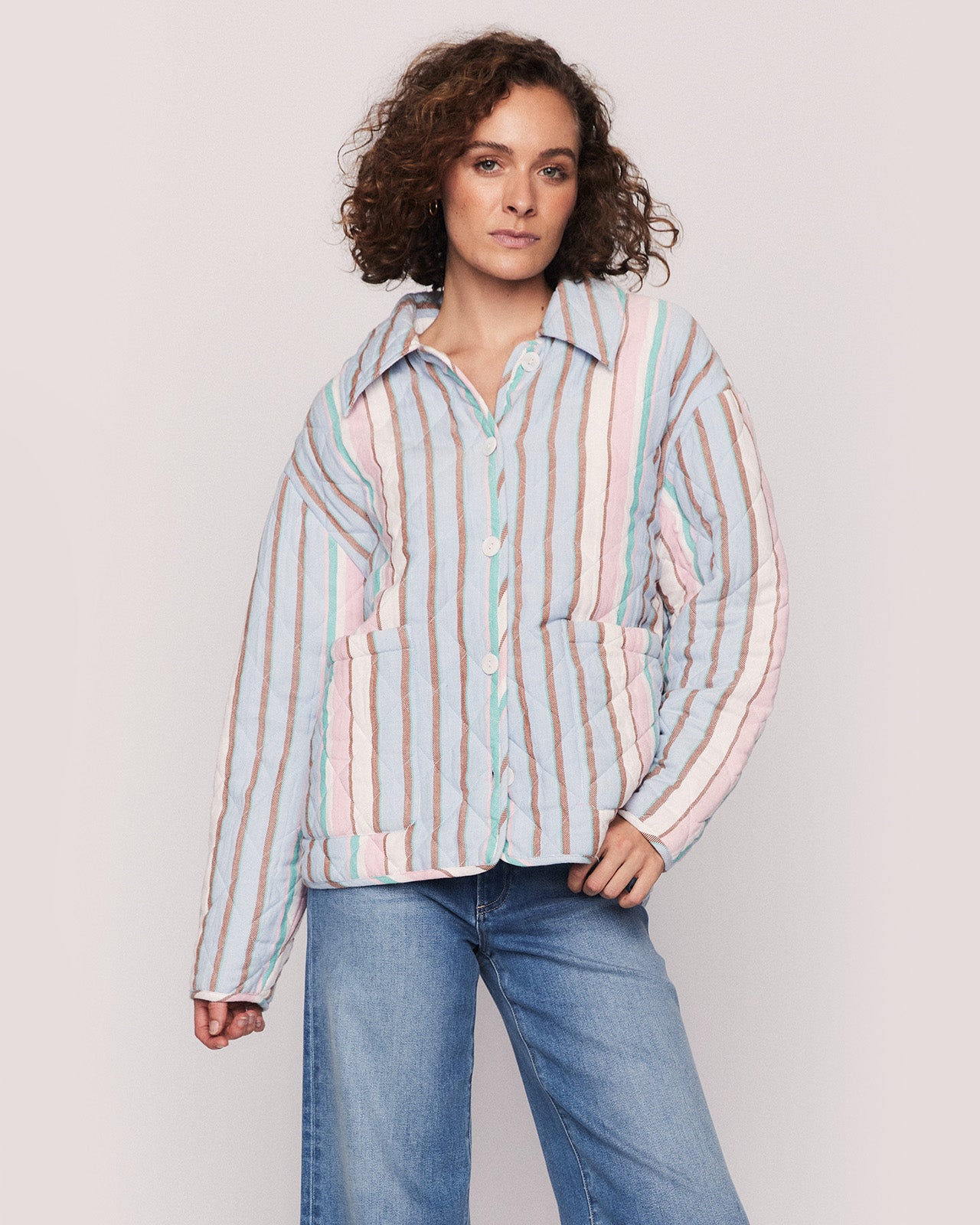 DIANE JACKET IN POWDER BLUE