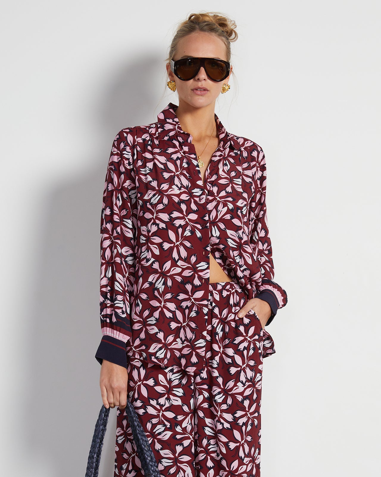 APOLINE CROPPED SHIRT IN FLORAL
