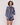 HANNAH BALLOON SLEEVE SHIRT IN BLUE STRIPE