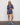 HANNAH CUFFED SHORTS IN BLUE STRIPE
