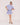 Brenda Elasticared Waist Mini Skirt in Blue
