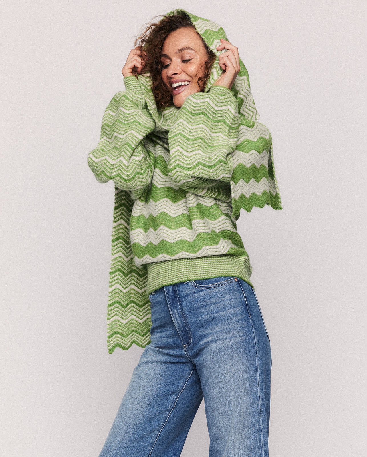 FAUNIE SCARF IN PIQUANT GREEN