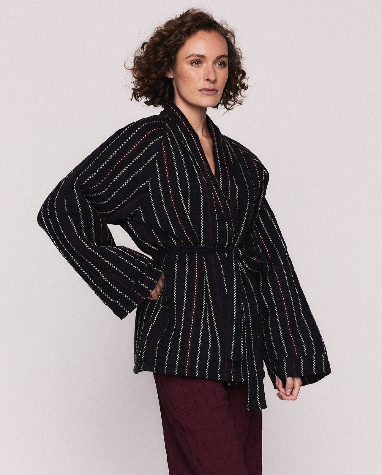 ELAINE QUILTED JACKET IN BLACK