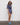 HANNAH CUFFED SHORTS IN BLUE STRIPE