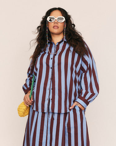 hyke STRIPED BALLOON SLEEVE BLOUSE サイズ1の通販はau PAY HYKE 