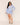 Marie Wrap Dress in Blue